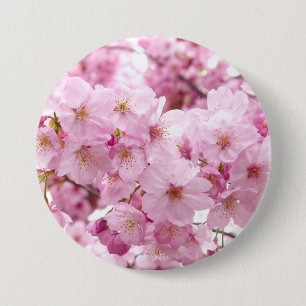Badge Rond 7,6 Cm Fleurs de cerisier