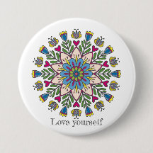 Fleurs de mandala aimez-vous vous-même