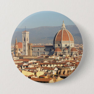 Badge Rond 7,6 Cm Florence, Italie