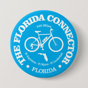 Badge Rond 7,6 Cm Floride Connector Trail (vélo)
