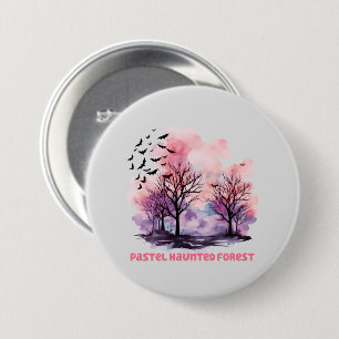 Badge Rond 7,6 Cm Forêt hôtelière Pastel