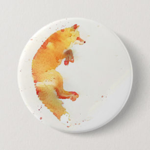 Badge Rond 7,6 Cm Fox