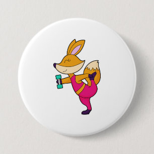 Badge Rond 7,6 Cm Fox Fitness Dumbbell