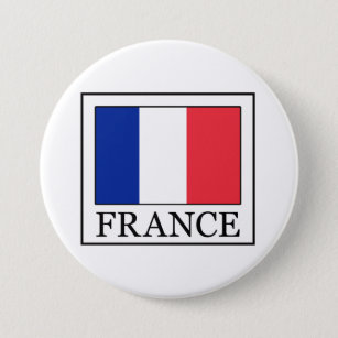 Badge Rond 7,6 Cm France