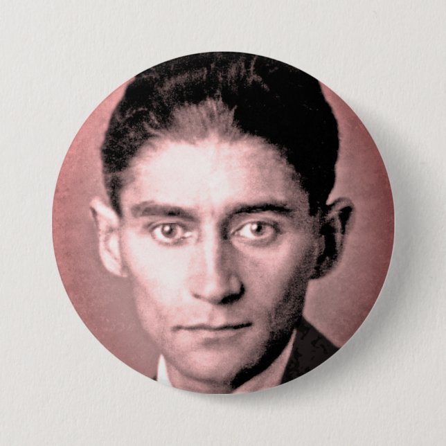 Badge Rond 7,6 Cm Franz Kafka (Devant)