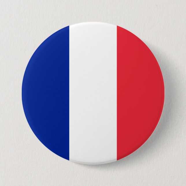 Badge Rond 7,6 Cm French Flag (France) (Devant)