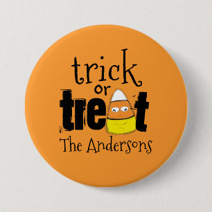 Badge Rond 7,6 Cm Friandises d'Halloween Maïs Sucré Mignon Fantaisis
