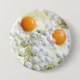 Badge Rond 7,6 Cm Fried eggs