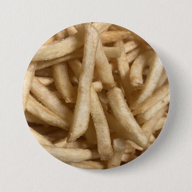 Badge Rond 7,6 Cm Fries françaises (Devant)