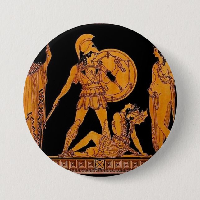 Badge Rond 7,6 Cm Frieze - Greece (Devant)