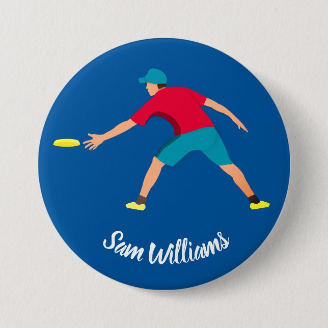 Badge Rond 7,6 Cm Frisbee ultime (Devant)