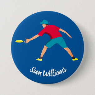 Badge Rond 7,6 Cm Frisbee ultime