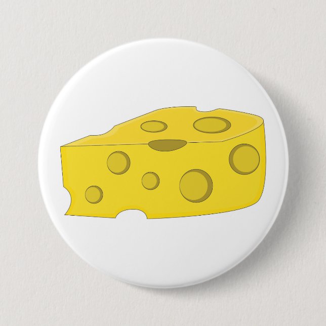 Badge Rond 7,6 Cm Fromage (Devant)