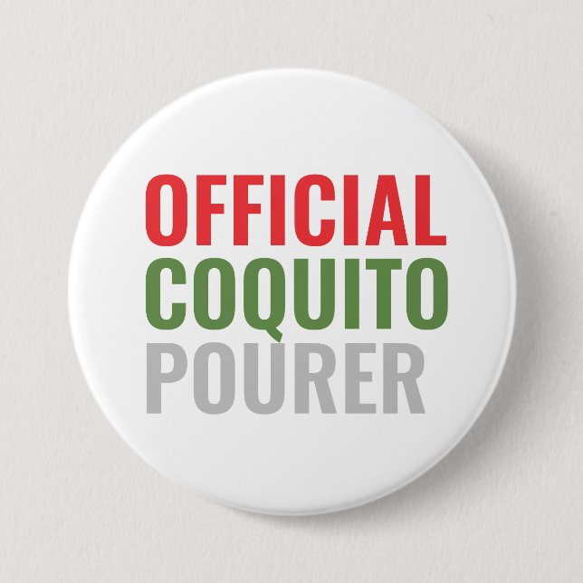Badge Rond 7,6 Cm Funny Coquito (Devant)