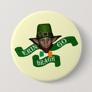 Badge Rond 7,6 Cm Funny Erin go bragh St Patrick's day