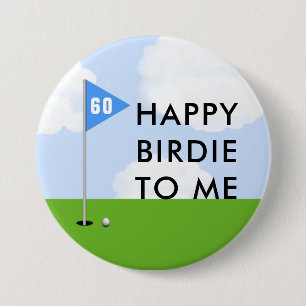 Badge Rond 7,6 Cm Funny Golf Anniversaire