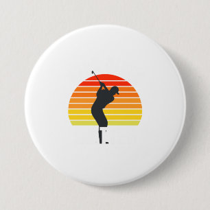 Badge Rond 7,6 Cm Funny Golf T Shirt Back Nines Matière