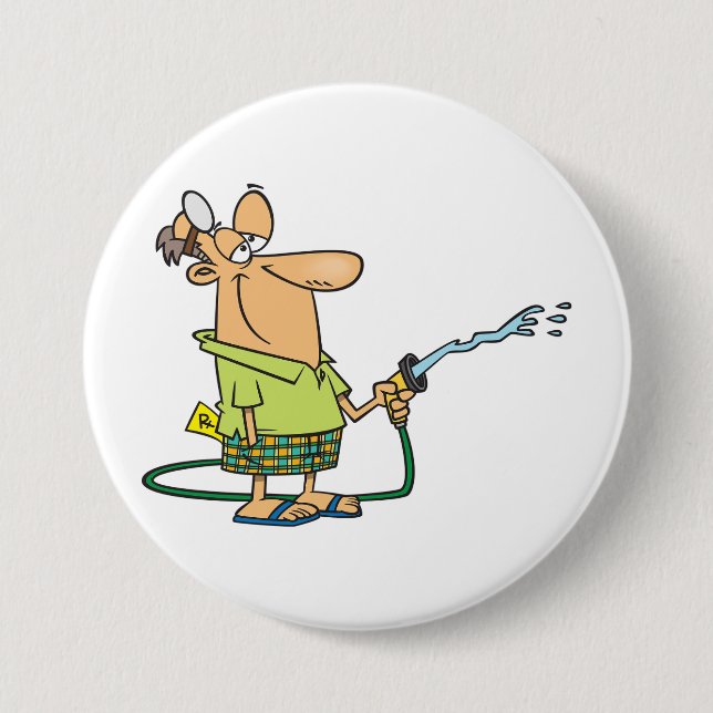 Badge Rond 7,6 Cm Funny Retired Doctor Gardening Garden Hose (Devant)