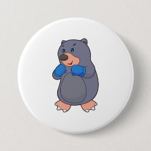 Badge Rond 7,6 Cm Gants de boxe Mole