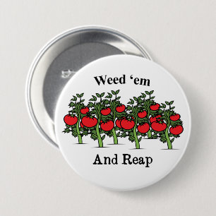 Badge Rond 7,6 Cm Gardener Funny Les Mauvais Météo Et Les Faire Fume