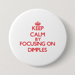 Badge Rond 7,6 Cm Gardez le calme en se concentrant sur des