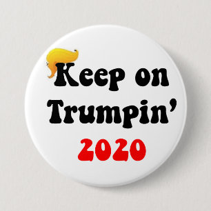 BADGE ROND 7,6 CM GARDEZ SUR TRUMPIN 2020 ! ! !  GRAND BOUTON #1 DE