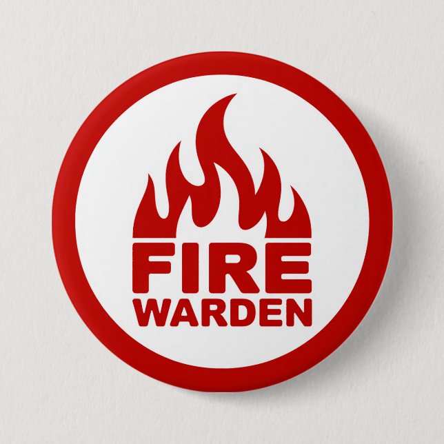 Badge Rond 7,6 Cm Gardien des incendies (Devant)