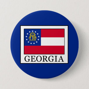 Badge Rond 7,6 Cm Géorgie