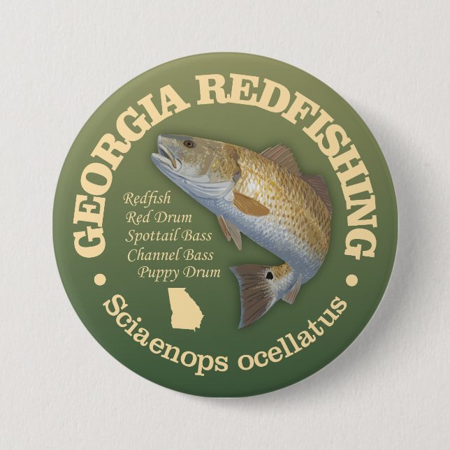 Badge Rond 7,6 Cm Géorgie (sébaste) (Devant)