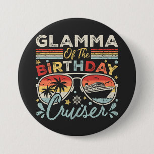 Badge Rond 7,6 Cm Glamme de l'Anniversaire Cruiser Vacation Round