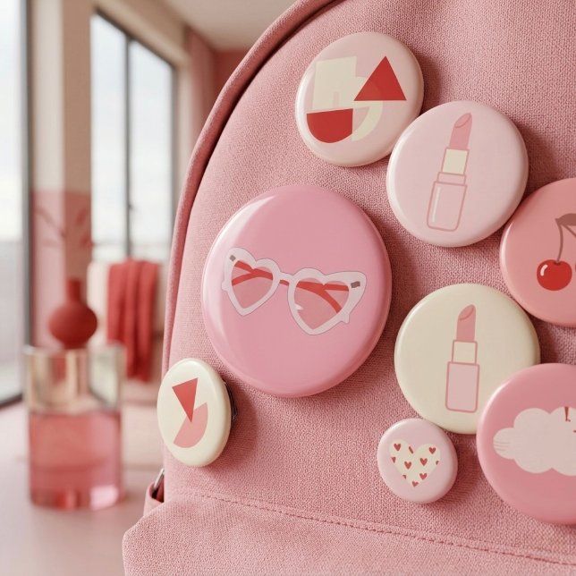 Badge Rond 7,6 Cm Glasses (Créateur téléchargé)