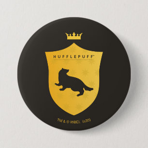 Badge Rond 7,6 Cm Gold HUFFLEPUFF™ Cimetière couronné