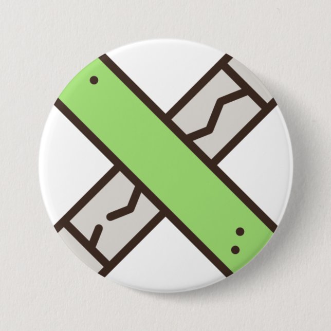 Badge Rond 7,6 Cm gomme (Devant)