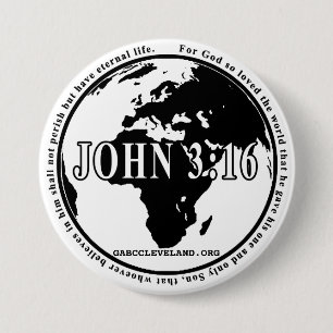 Badge Rond 7,6 Cm Goupille de circulaire de 3h16 de GABC John