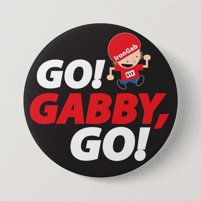 Badge Rond 7,6 Cm Goupille d'IronMan de Gabrielle (Devant)