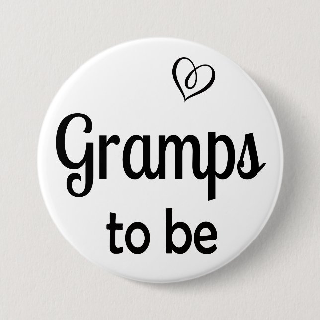 Badge Rond 7,6 Cm Grampes simples à être Baby shower de boutons (Devant)