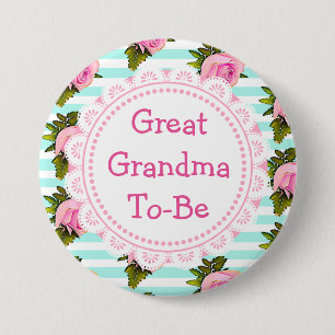Badge Rond 7,6 Cm Grand grand-mère à être Baby shower bouton
