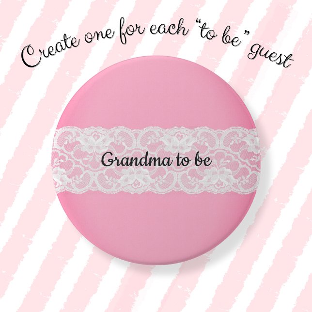 Badge Rond 7,6 Cm Grand-mère (Créateur téléchargé)