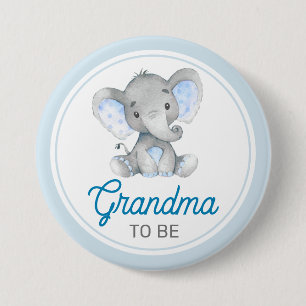 Badge Rond 7,6 Cm Grand-mère pour être nouveau bébé bébé bébé garçon