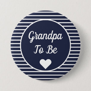 Badge Rond 7,6 Cm Grand-papa à être bouton de baby shower