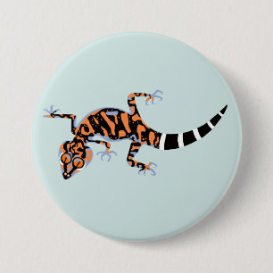 Badge Rond 7,6 Cm Graphique cool - GECKO - Faune - Lizard -