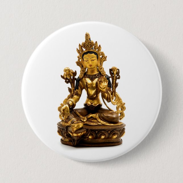 Badge Rond 7,6 Cm Green Tara (Devant)