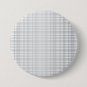 Badge Rond 7,6 Cm Gris, moderne, simple, cool, lignes de grille tend