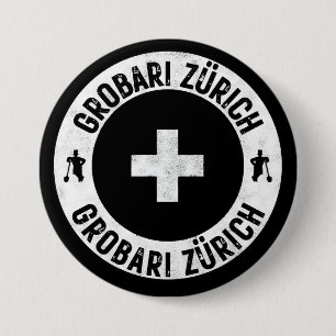 Badge Rond 7,6 Cm Grobari Zurich