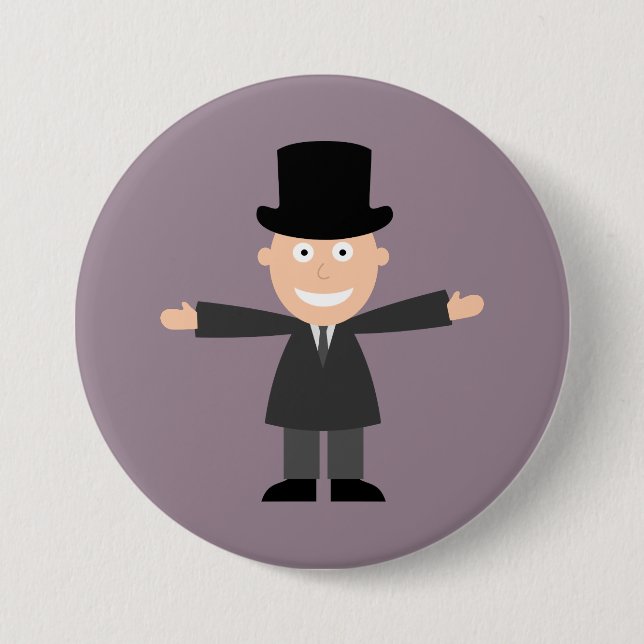 Badge Rond 7,6 Cm Groom (Devant)