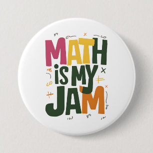 Badge Rond 7,6 Cm Groovy Math est mon truc Premier Jour de Rentrée S