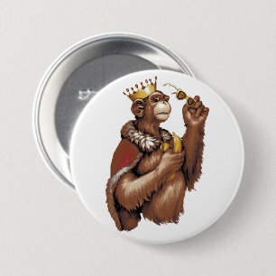 Badge Rond 7,6 Cm Gros Chimpin'