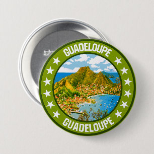 Badge Rond 7,6 Cm Guadeloupe