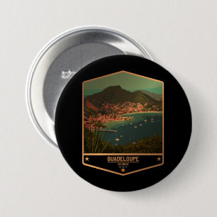 Badge Rond 7,6 Cm Guadeloupe