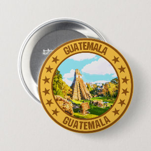 Badge Rond 7,6 Cm Guatemala